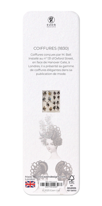 Ezen Designs - Coiffures (1830) - Bookmark - Back
