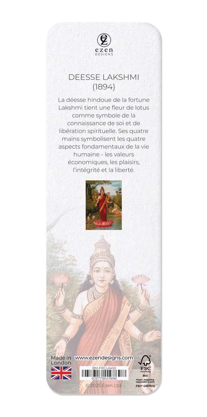 Ezen Designs - DEESSE LAKSHMI (1894) - Bookmark - Back
