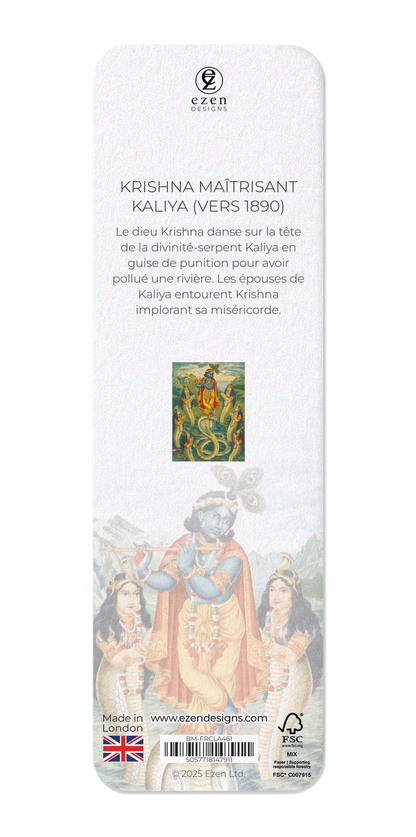 Ezen Designs - KRISHNA MAÎTRISANT KALIYA (vers 1890) - Bookmark - Back