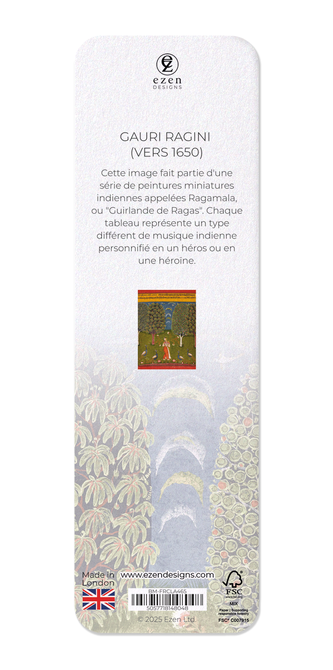 Ezen Designs - GAURI RAGINI (vers 1650) - Bookmark - Back