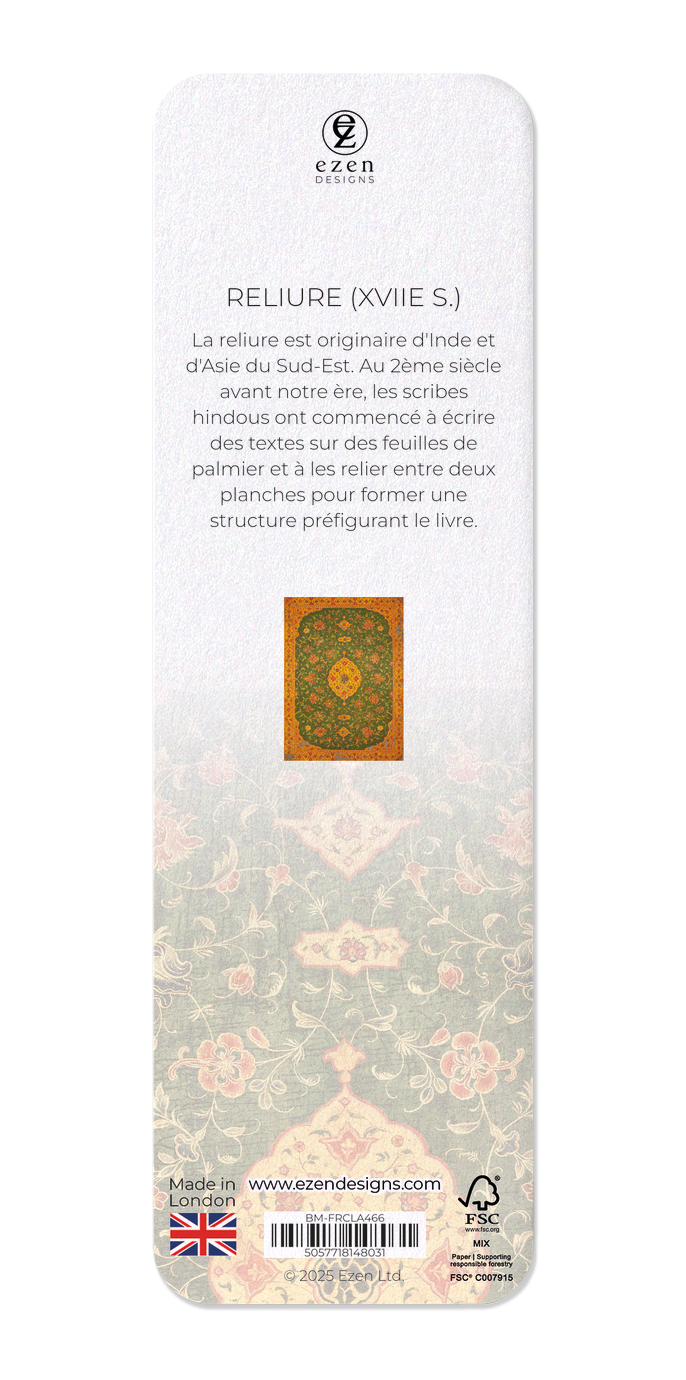 Ezen Designs - RELIURE (XVIIe S.) - Bookmark - Back