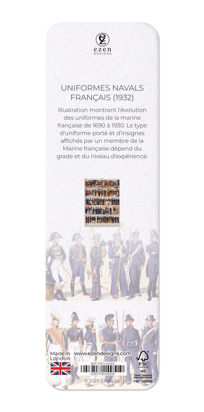 Ezen Designs - Uniformes Navals Français (1932) - Bookmark - Back