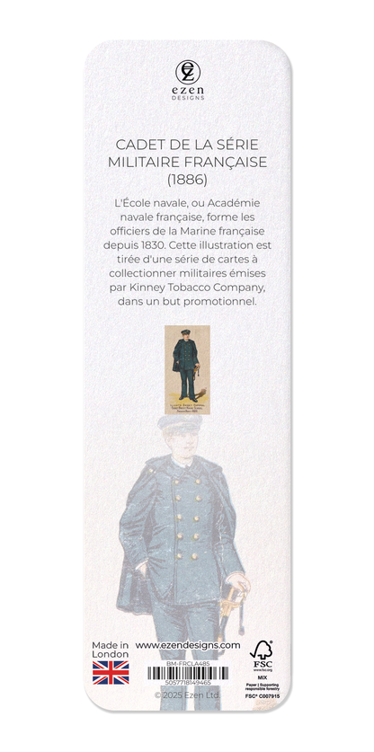 Ezen Designs - Cadet de la Série Militaire Française (1886) - Bookmark - Back