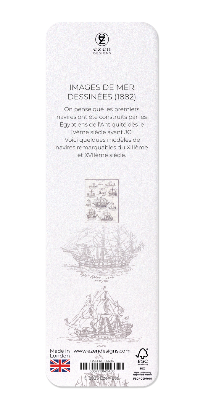 Ezen Designs - Images de Mer Dessinées (1882) - Bookmark - Back
