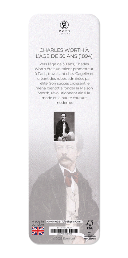 Ezen Designs - Charles Worth à l’âge de 30 ans (1894) - Bookmark - Back