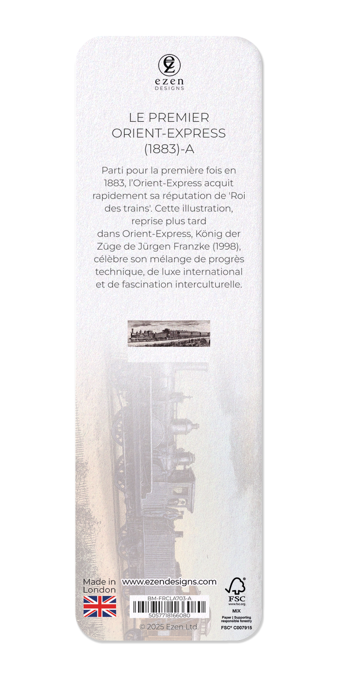 Ezen Designs - Le premier Orient-Express (1883)-A - Bookmark - Back