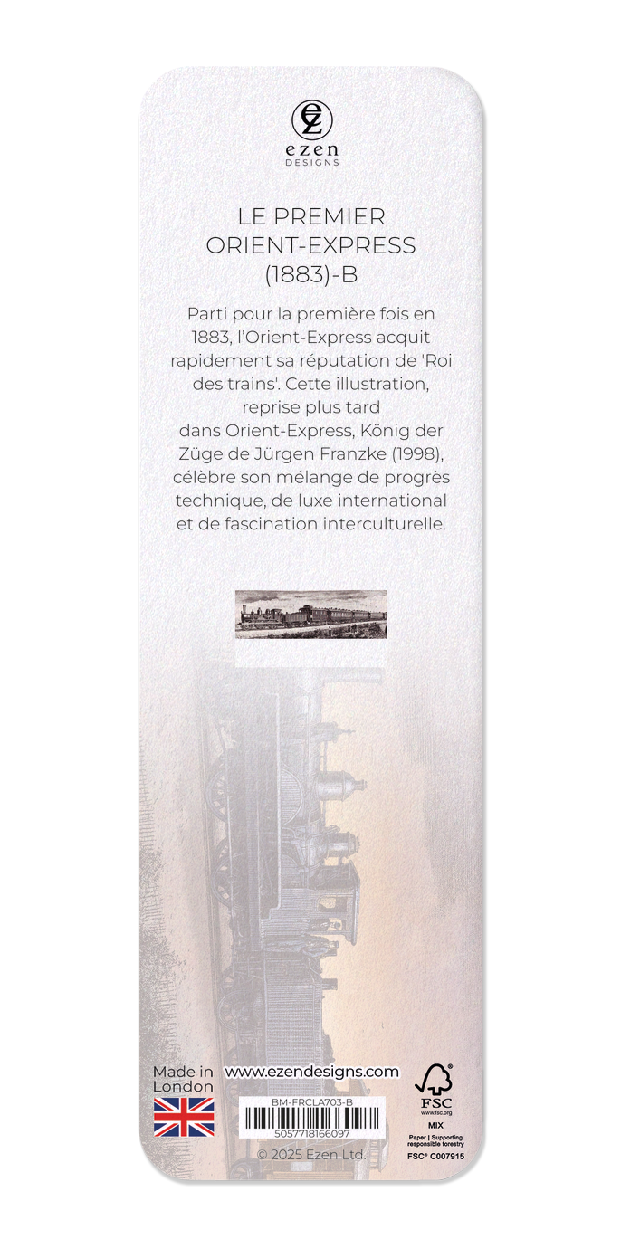 Ezen Designs - Le premier Orient-Express (1883)-B - Bookmark - Back
