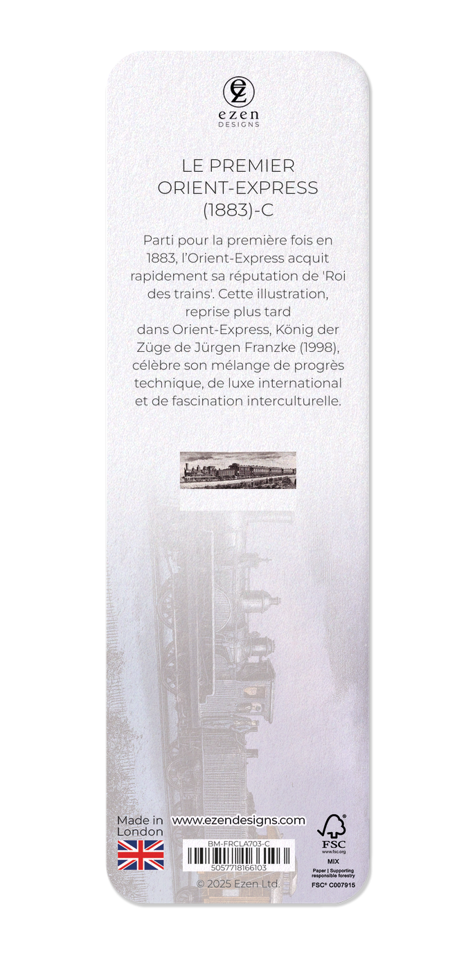 Ezen Designs - Le premier Orient-Express (1883)-C - Bookmark - Back