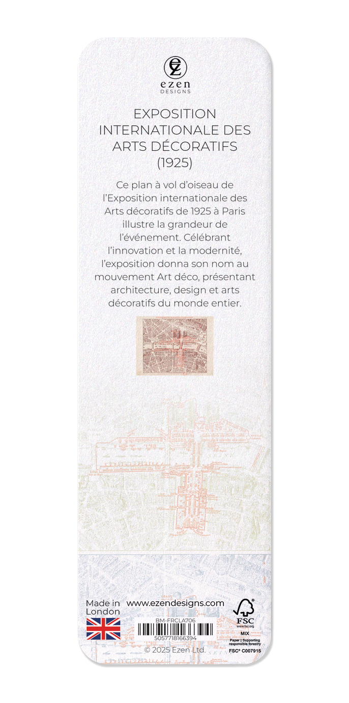 Ezen Designs - Exposition internationale des Arts décoratifs (1925) - Bookmark - Back