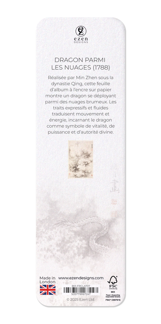 Ezen Designs - Dragon parmi les nuages (1788) - Bookmark - Back