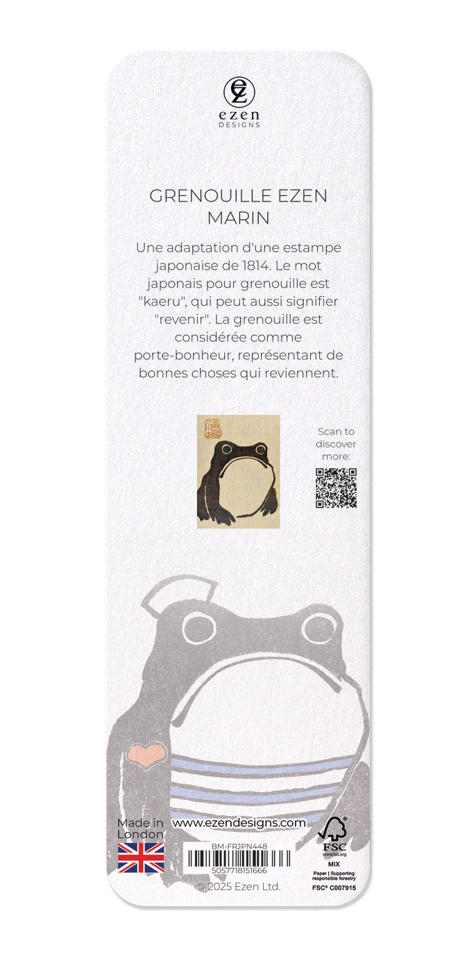 Ezen Designs - Grenouille Ezen Marin - Bookmark - Back