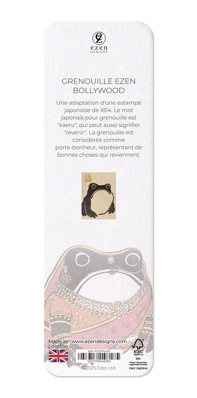 Ezen Designs - GRENOUILLE EZEN BOLLYWOOD - Bookmark - Back