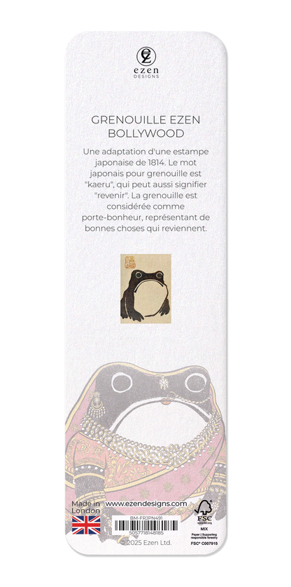 Ezen Designs - GRENOUILLE EZEN BOLLYWOOD - Bookmark - Back
