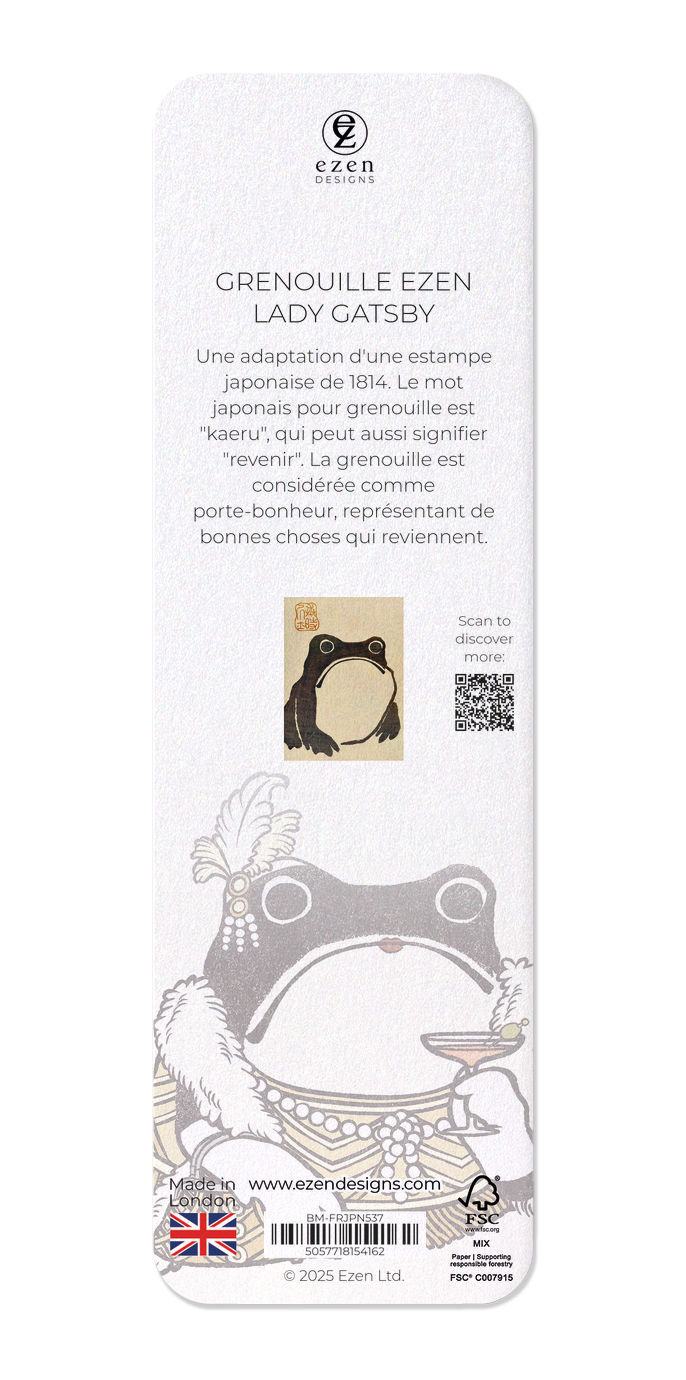 Ezen Designs - Grenouille Ezen Lady Gatsby - Bookmark - Back