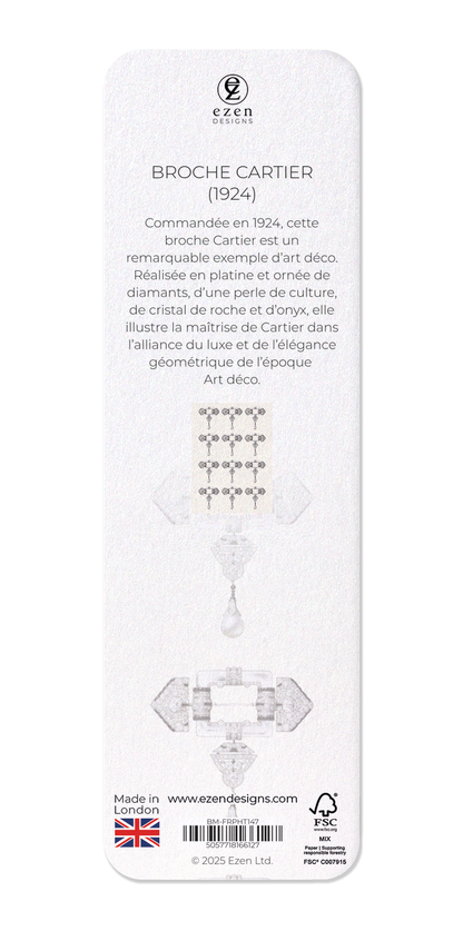 Ezen Designs - Broche Cartier (1924) - Bookmark - Back