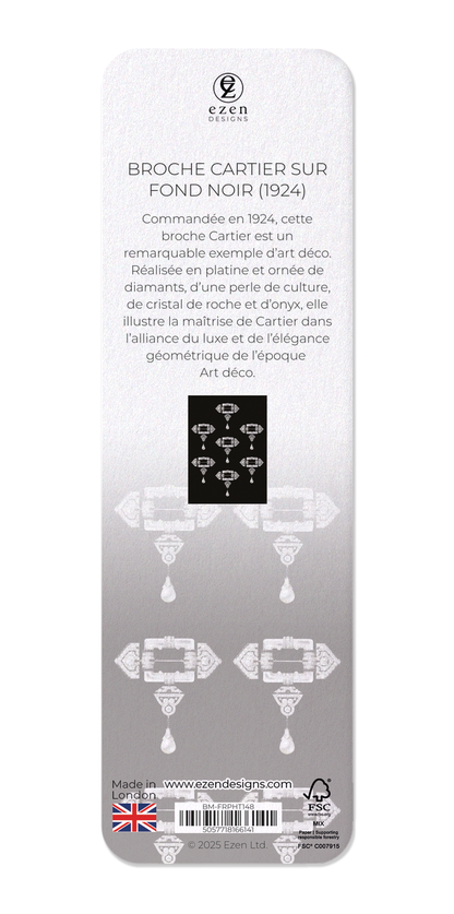 Ezen Designs - Broche Cartier sur fond noir (1924) - Bookmark - Back