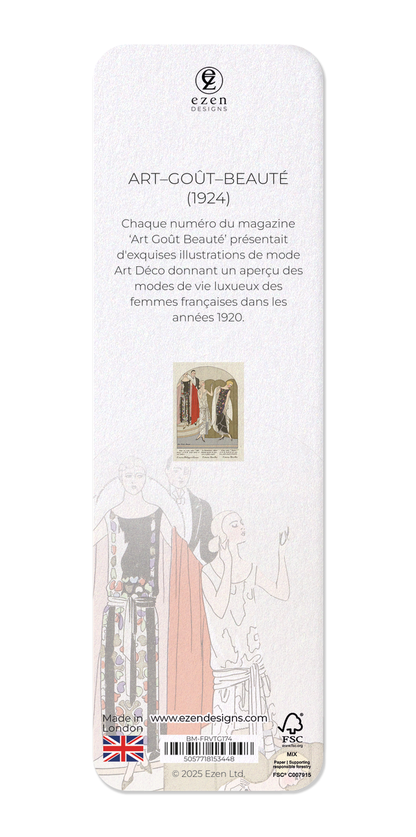 Ezen Designs - Art–Goût–Beauté (1924) - Bookmark - Back