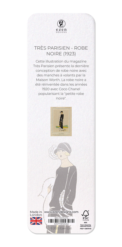 Ezen Designs - Très Parisien - Robe Noire (1923) - Bookmark - Back