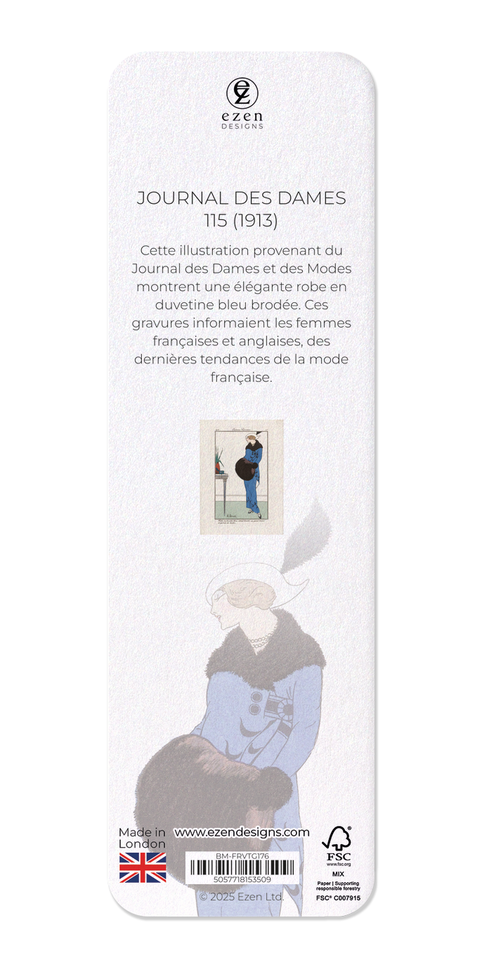 Ezen Designs - Journal des Dames 115 (1913) - Bookmark - Back