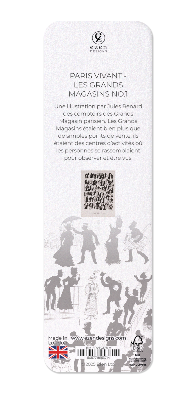 Ezen Designs - Paris Vivant - Les Grands Magasins No.1 - Bookmark - Back