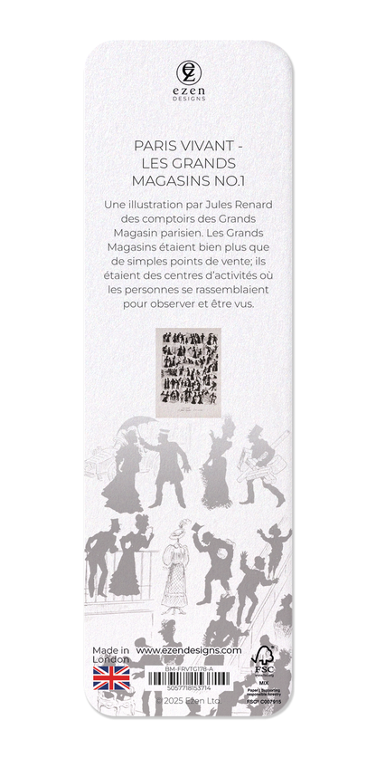 Ezen Designs - Paris Vivant - Les Grands Magasins No.1 - Bookmark - Back