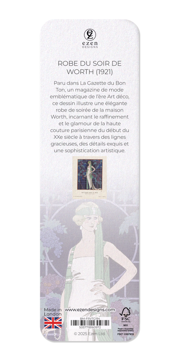 Ezen Designs - Robe du soir de Worth (1921) - Bookmark - Back