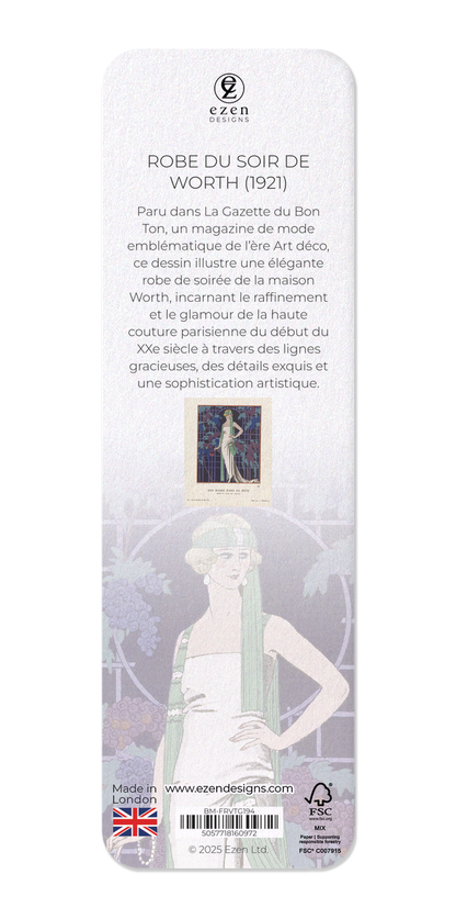 Ezen Designs - Robe du soir de Worth (1921) - Bookmark - Back