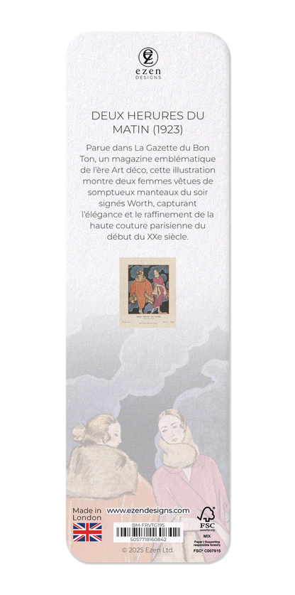 Ezen Designs - Deux Herures du Matin (1923) - Bookmark - Back