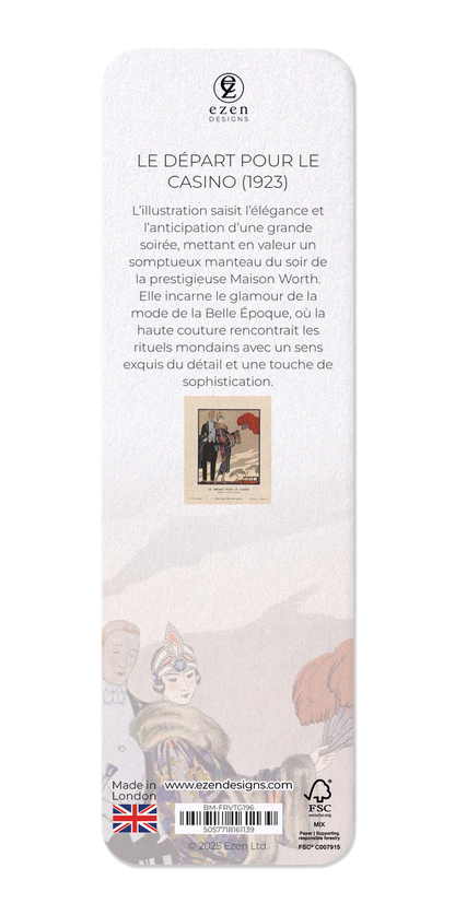 Ezen Designs - Le Départ pour le Casino (1923) - Bookmark - Back