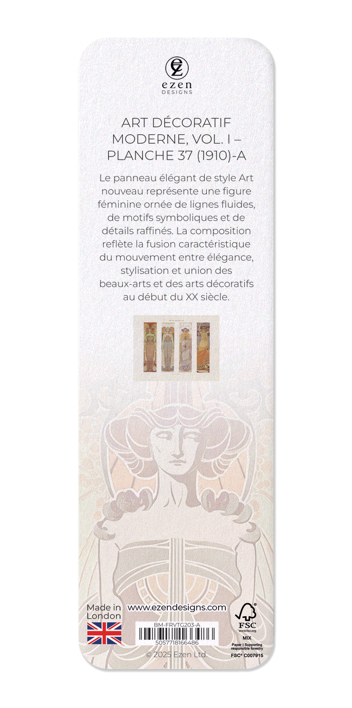 Ezen Designs - Art décoratif moderne, Vol. I – Planche 37 (1910)-A - Bookmark - Back