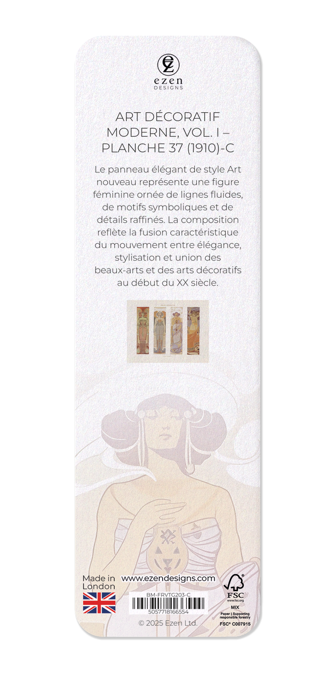Ezen Designs - Art décoratif moderne, Vol. I – Planche 37 (1910)-C - Bookmark - Back