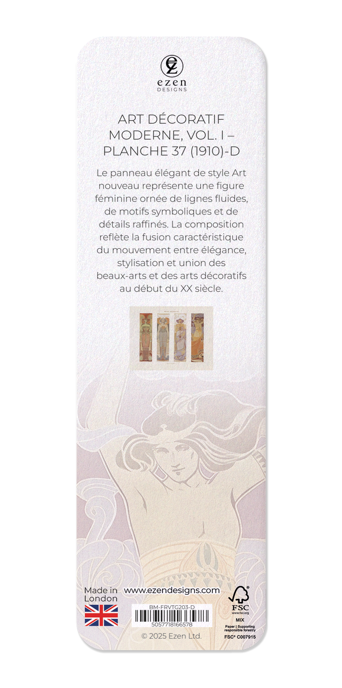 Ezen Designs - Art décoratif moderne, Vol. I – Planche 37 (1910)-D - Bookmark - Back