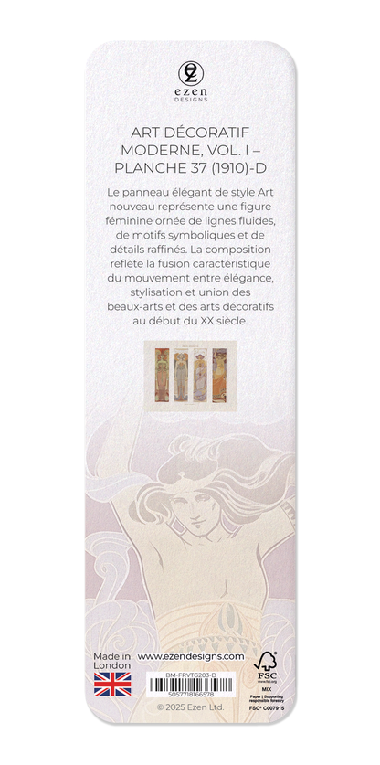 Ezen Designs - Art décoratif moderne, Vol. I – Planche 37 (1910)-D - Bookmark - Back