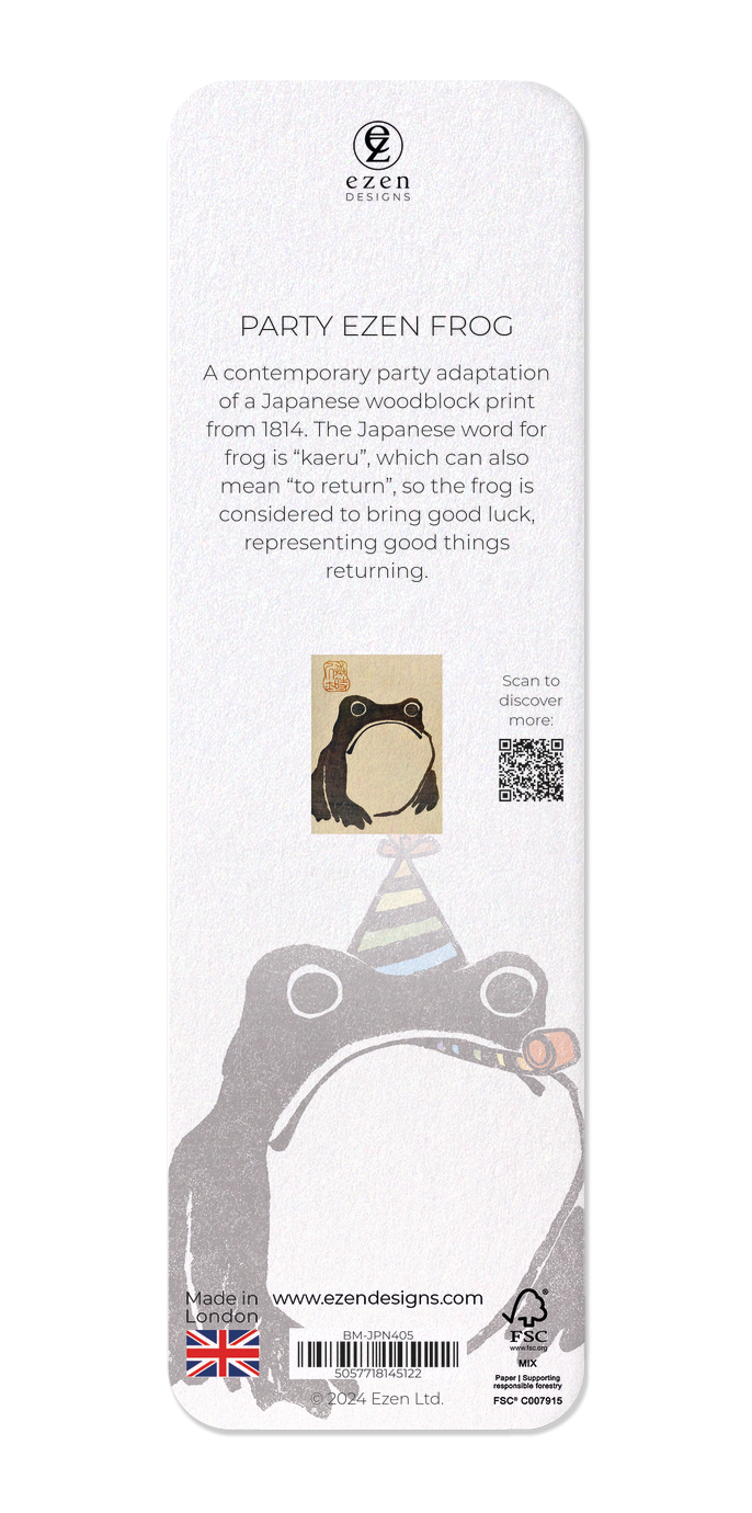 Ezen Designs - PARTY EZEN FROG - Bookmark - Back