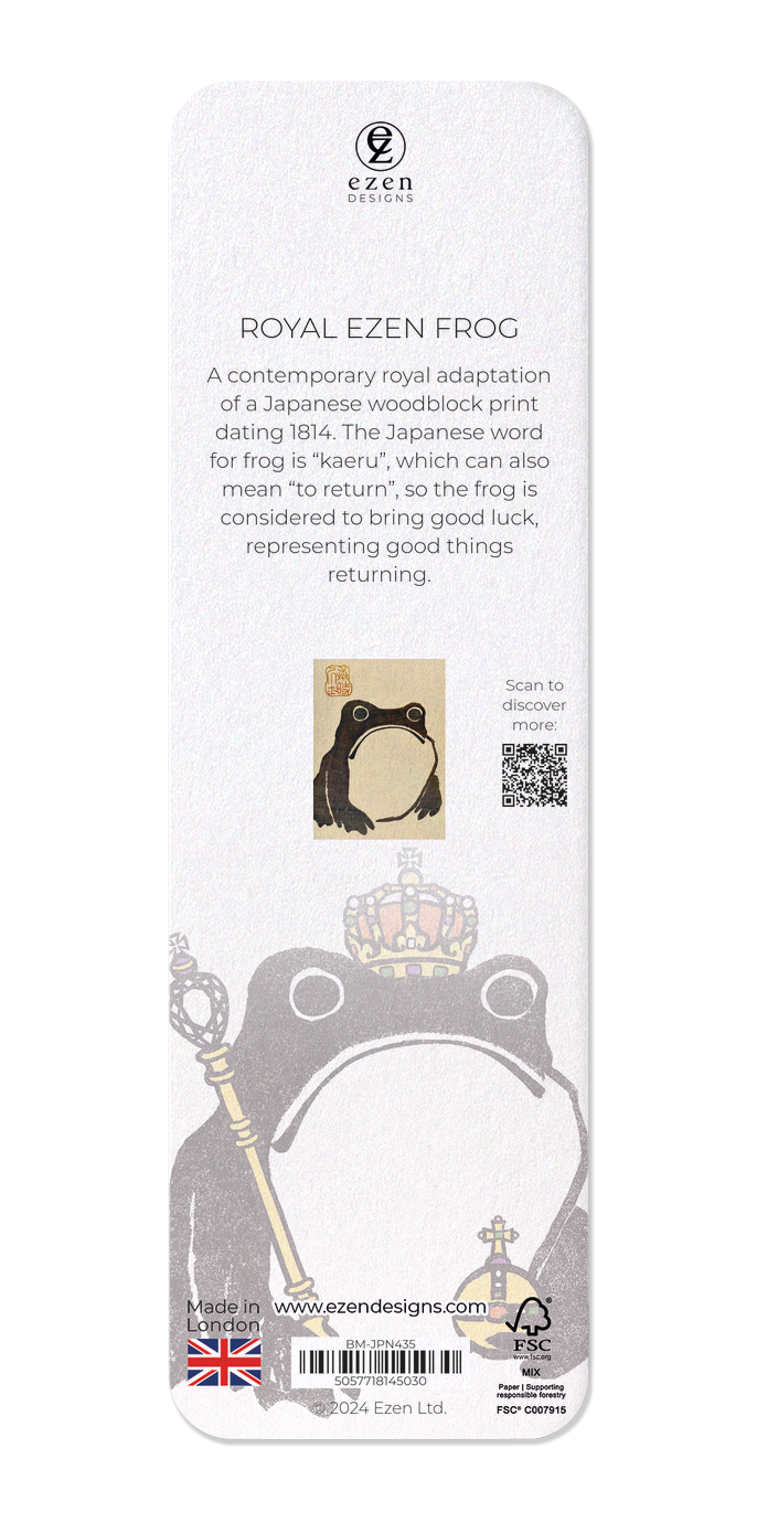 Ezen Designs - Royal Ezen Frog - Bookmark - Back