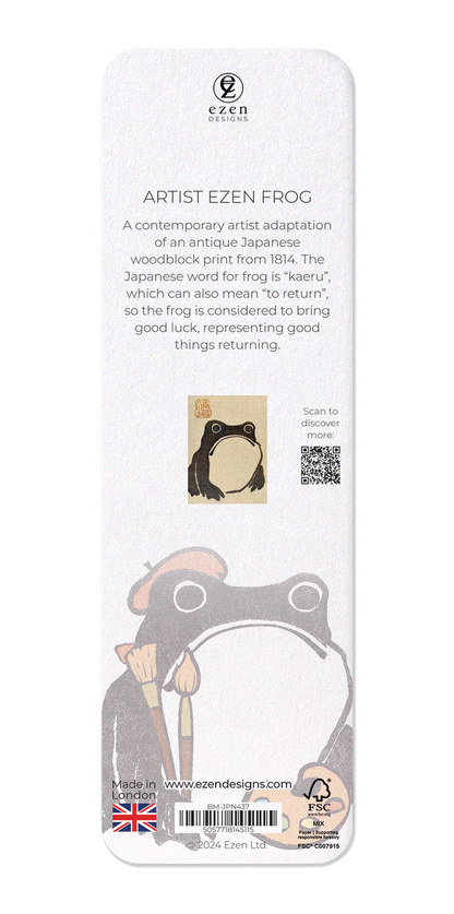 Ezen Designs - Artist Ezen Frog - Bookmark - Back