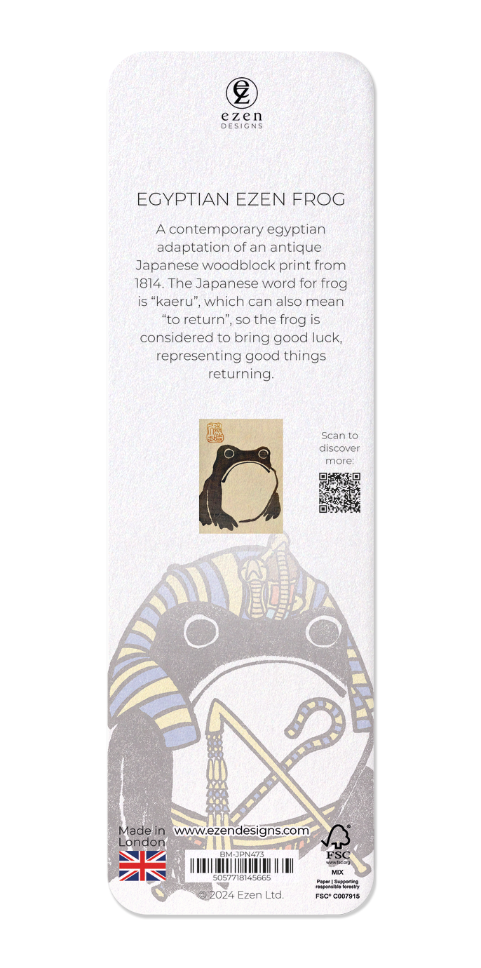 Ezen Designs - Egyptian Ezen Frog - Bookmark - Back