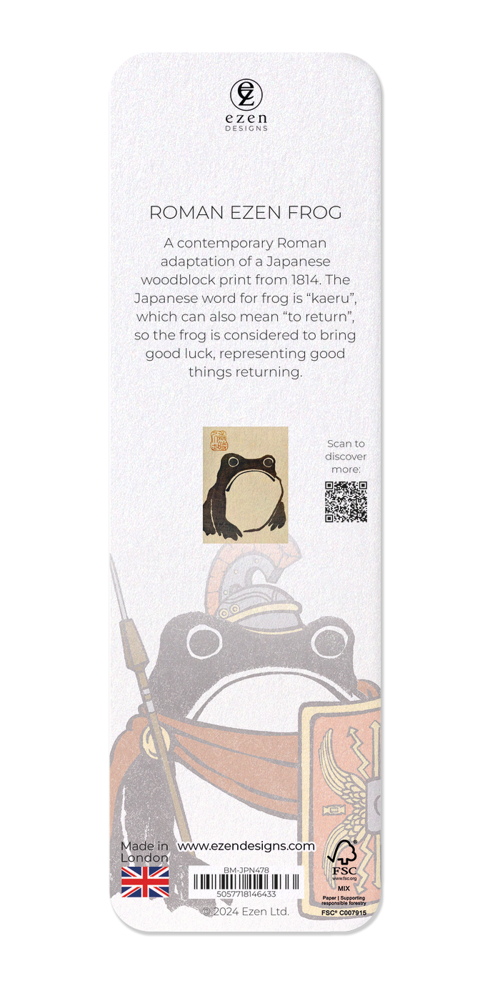Ezen Designs - Roman Ezen Frog - Bookmark - Back