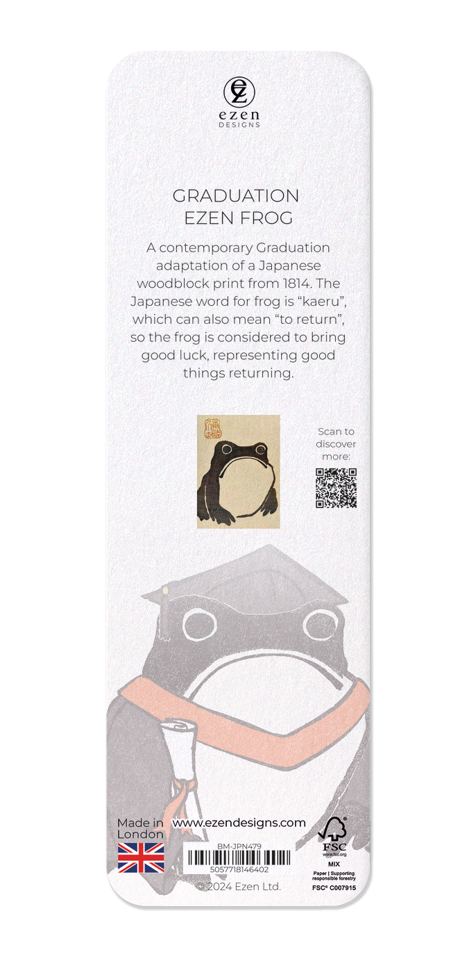 Ezen Designs - Graduation Ezen Frog - Bookmark - Back