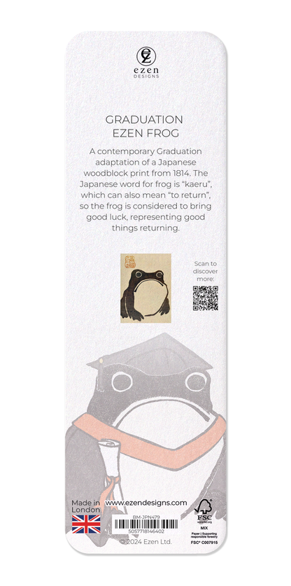 Ezen Designs - Graduation Ezen Frog - Bookmark - Back