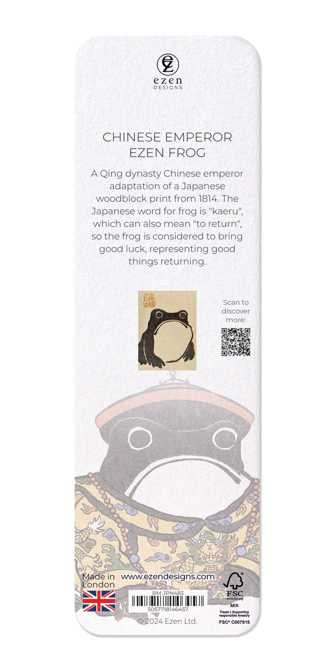 Ezen Designs - CHINESE EMPEROR EZEN FROG - Bookmark - Back