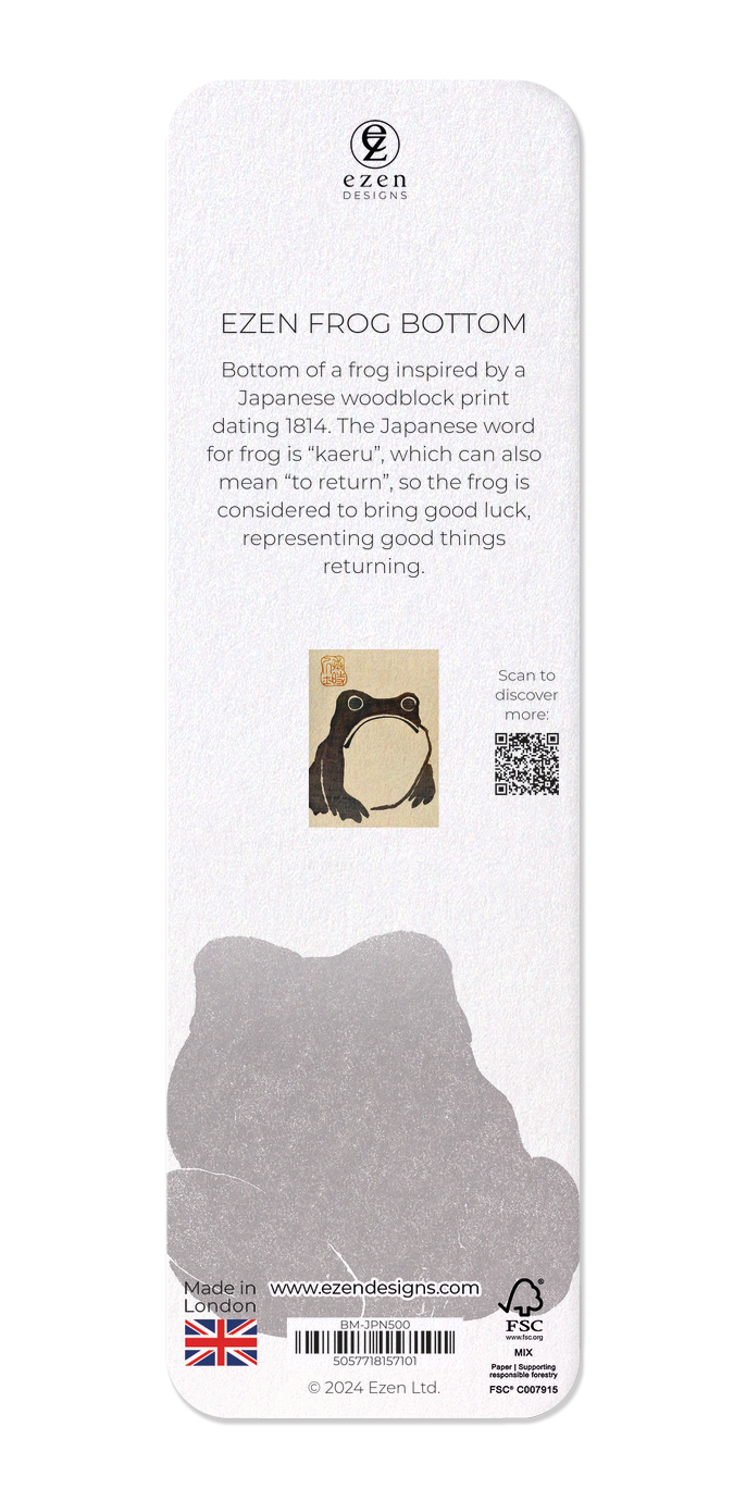 Ezen Designs - Ezen Frog Bottom - Bookmark - Back