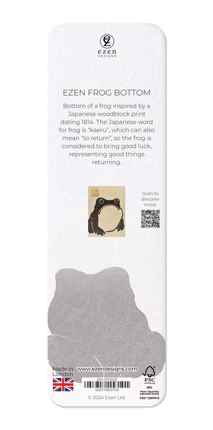 Ezen Designs - Ezen Frog Bottom - Bookmark - Back