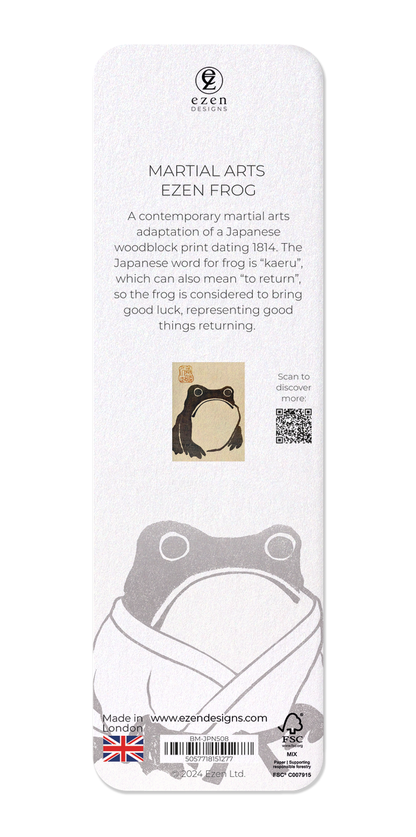 Ezen Designs - Martial Arts Ezen Frog - Bookmark - Back