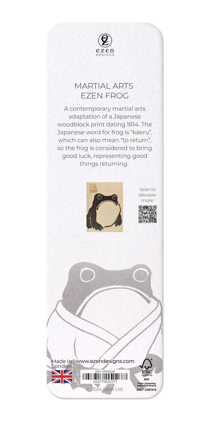 Ezen Designs - Martial Arts Ezen Frog - Bookmark - Back