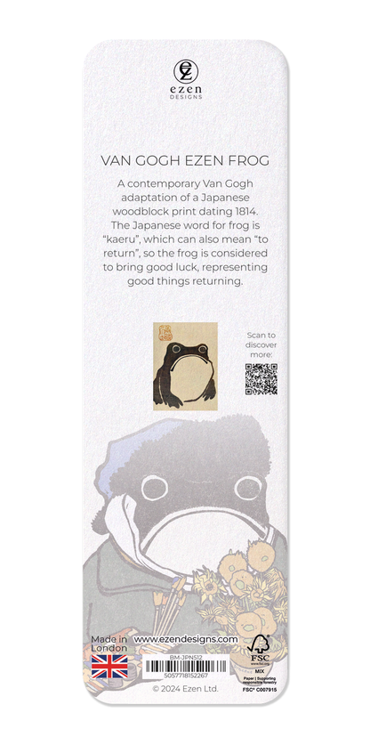Ezen Designs - Van Gogh Ezen Frog - Bookmark - Back