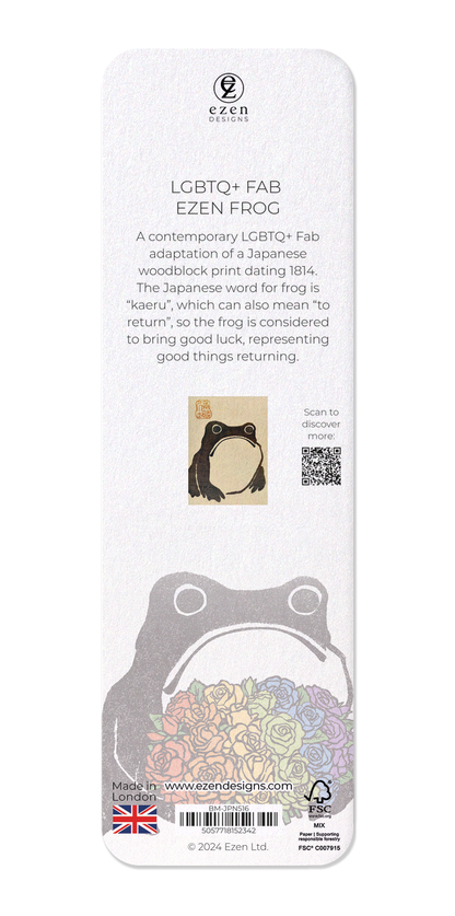 Ezen Designs - LGBTQ+ Fab Ezen Frog - Bookmark - Back