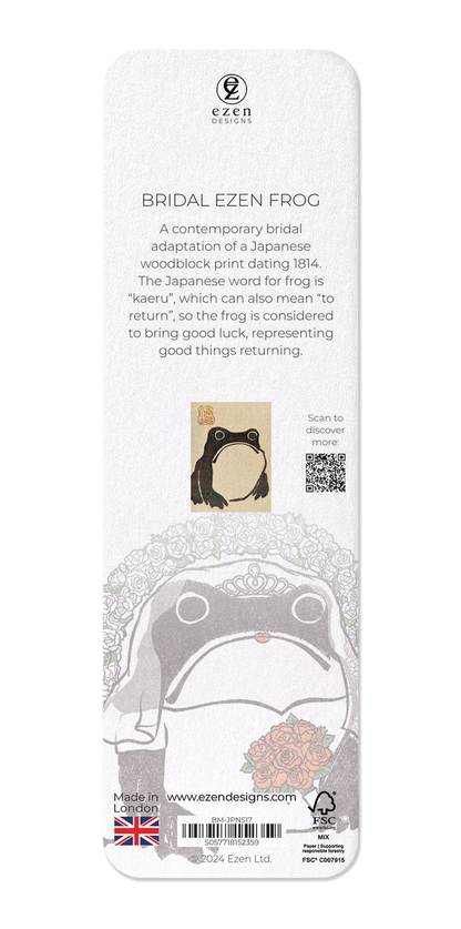 Ezen Designs - Bridal Ezen Frog - Bookmark - Back