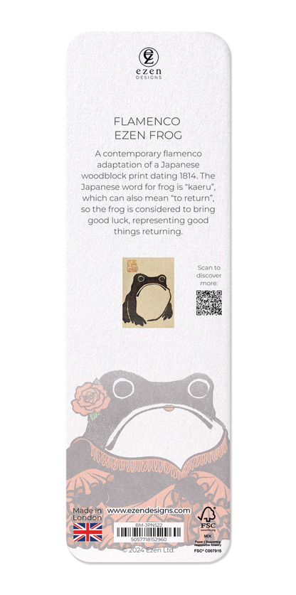 Ezen Designs - Flamenco Ezen Frog - Bookmark - Back