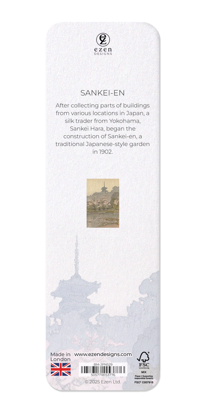 Ezen Designs - Sankei-en - Bookmark - Back